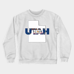 Utah Colored State Letters Crewneck Sweatshirt